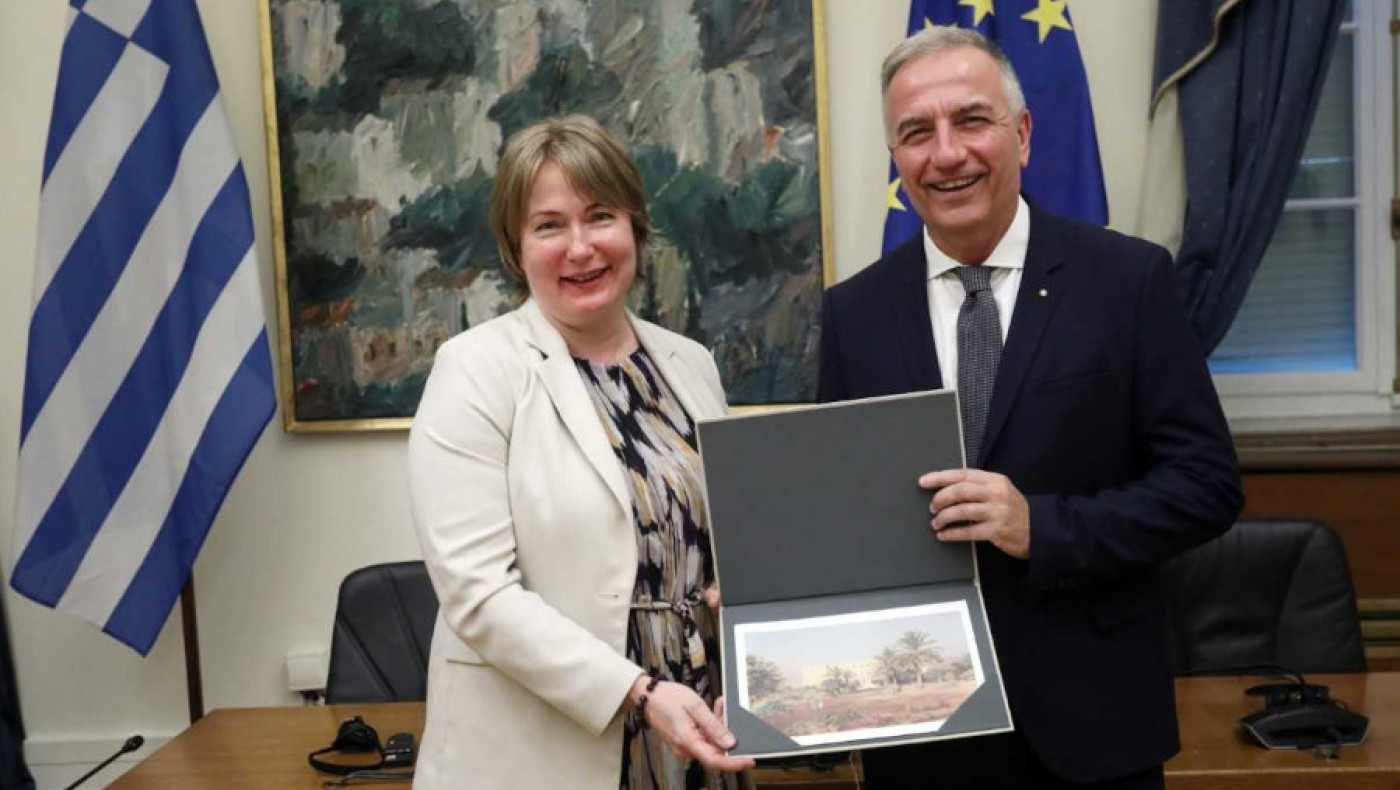 Σταύρος Καλαφάτης: Συναντήθηκε με την Πρέσβη της Δημοκρατίας της Εσθονίας Karin Rannu