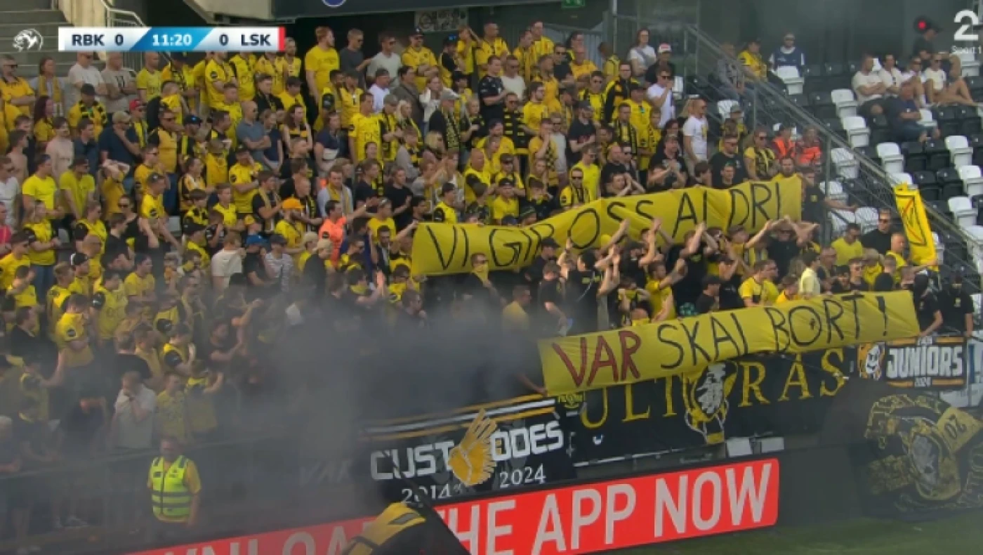 Διεκόπη το Ρόζενμποργκ - Λίλεστρομ - Διαμαρτυρίες για VAR με... ψαροκροκέτες (vid)