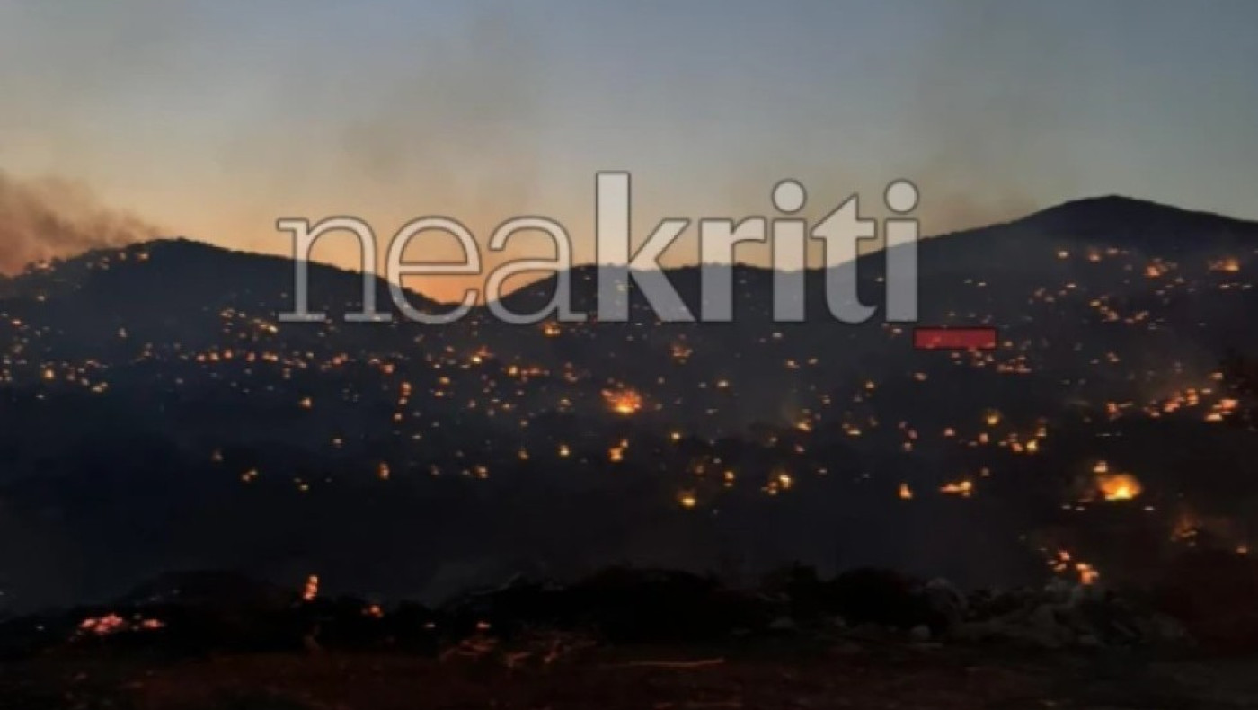 Κρήτη: Σε εξέλιξη η πυρκαγιά στο Ρέθυμνο - Ενίσχυση και από Αθήνα