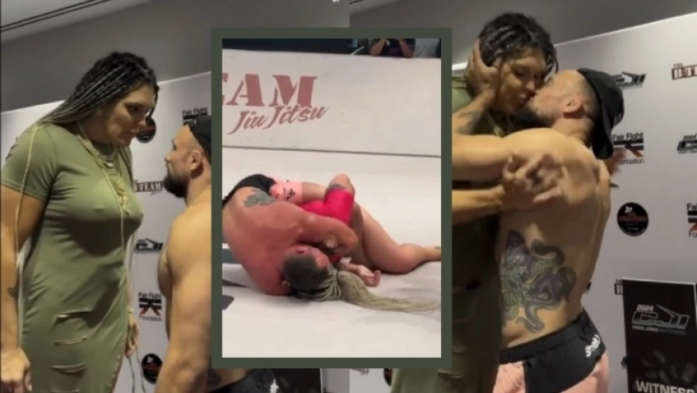 Πυγμάχος φίλησε την αντίπαλό του, πριν την βγάλει νοκ άουτ στο ρινγκ