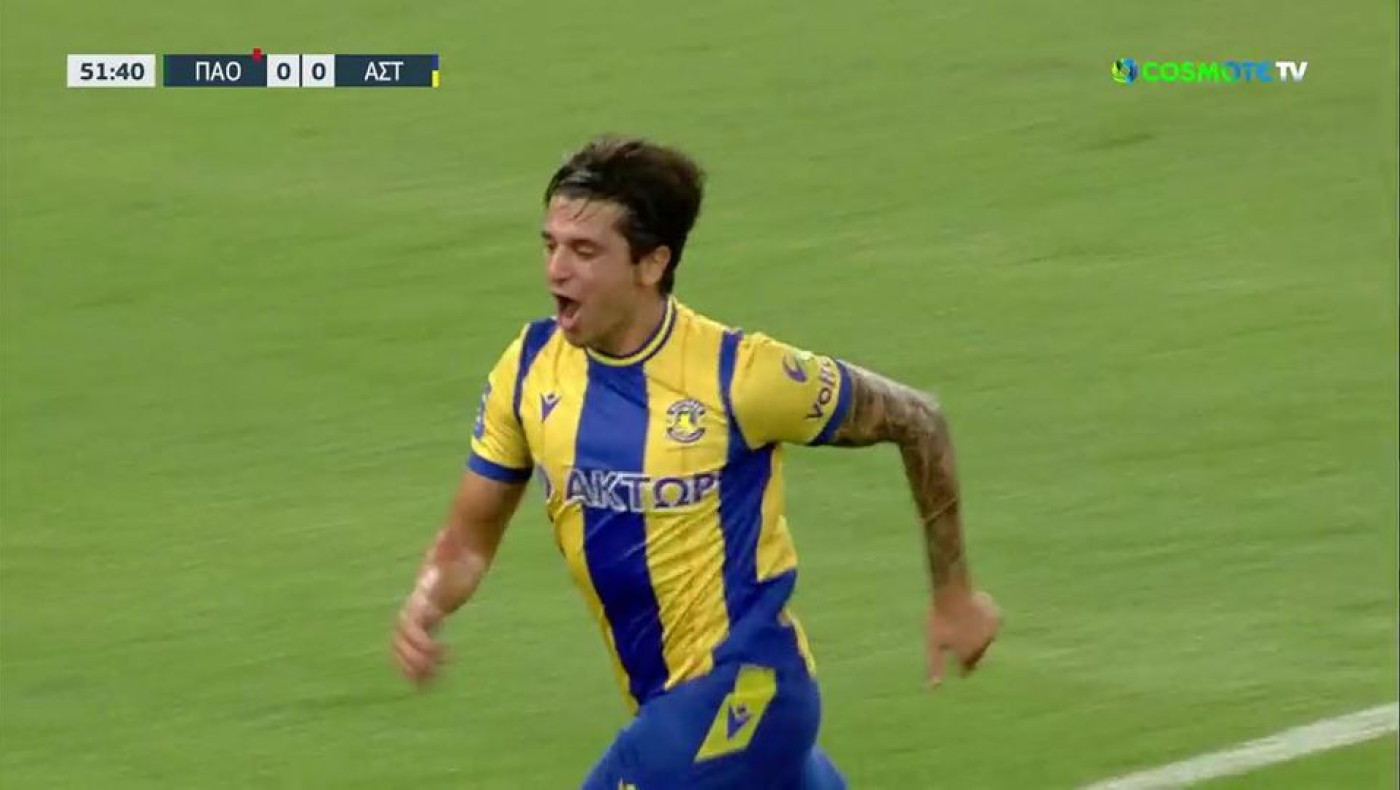 Ο Κρεσπί κέρδισε την αποβολή του Ζέκα και στη συνέχεια έκανε το 0-1 για τον Αστέρα