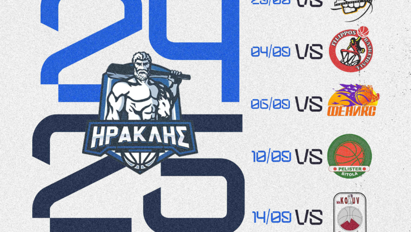 Μπάσκετ Ηρακλή: Ανακοίνωσε το πρόγραμμα των φιλικών προετοιμασίας