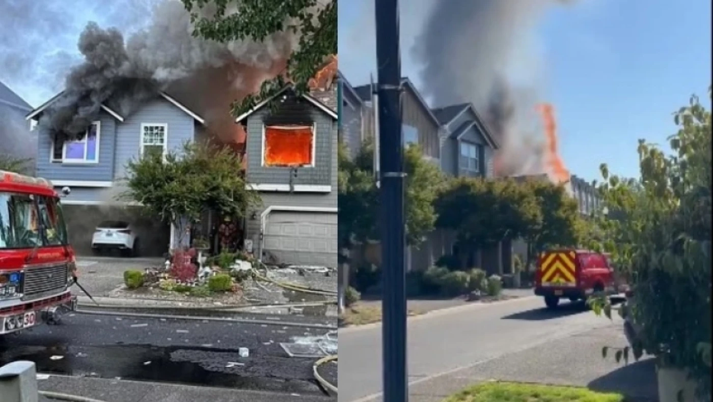 Βίντεο-σοκ: Η στιγμή που αεροσκάφος έπεσε σε σπίτι