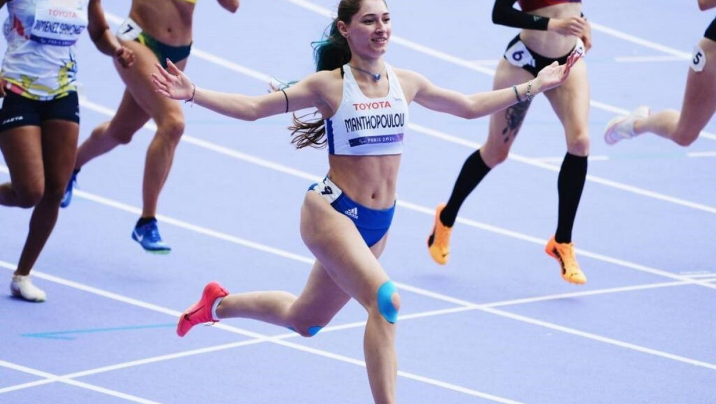 Παραολυμπιακοί Αγώνες 2024: Η Μανθοπούλου κατέκτησε το ασημένιο μετάλλιο στα 100 μέτρα
