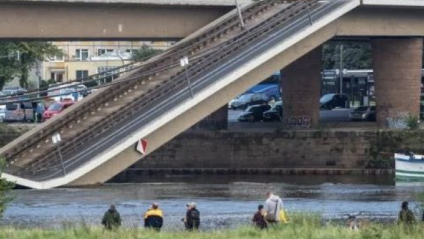 Γερμανία: Κατέρρευσε γέφυρα στη Δρέσδη!
