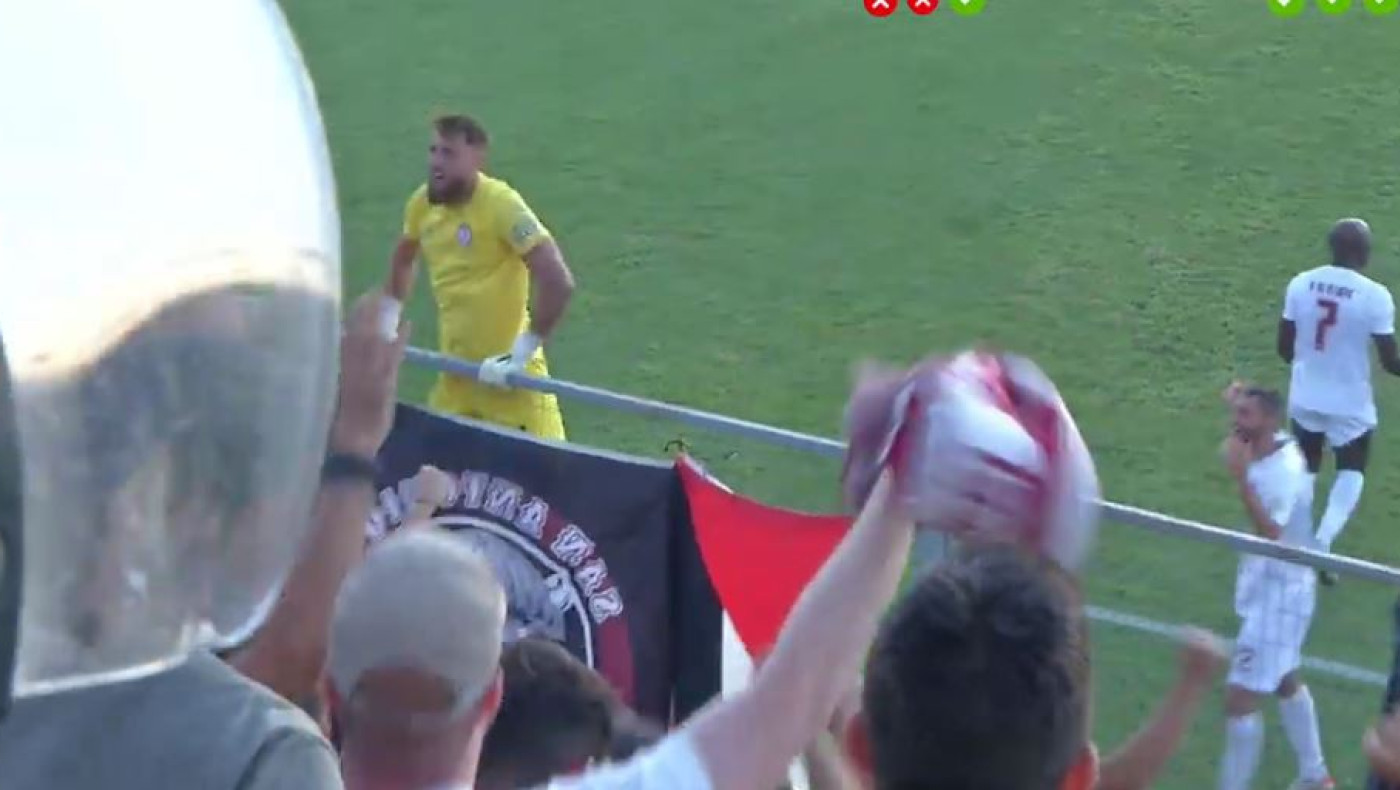 Κύπελλο: Ο έξαλλος πανηγυρισμός του Περντρέου μετά τη νίκη της ΑΕΛ