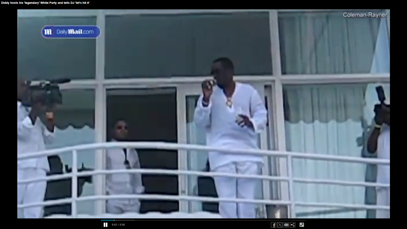 Puff Daddy: Άγρια  πάρτι με σνιφάρισμα κοκαΐνης από γυμνά σώματα