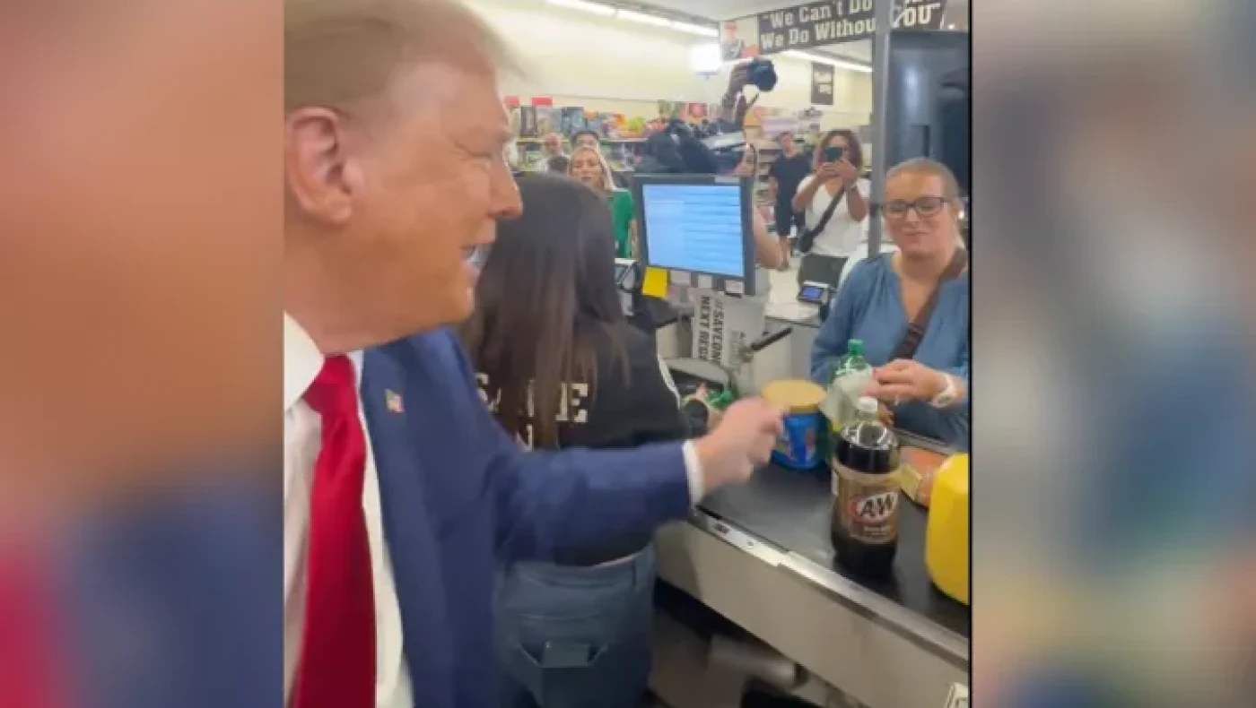 Τραμπ: «Καμπάνια» 100 δολαρίων σε... σούπερ μάρκετ