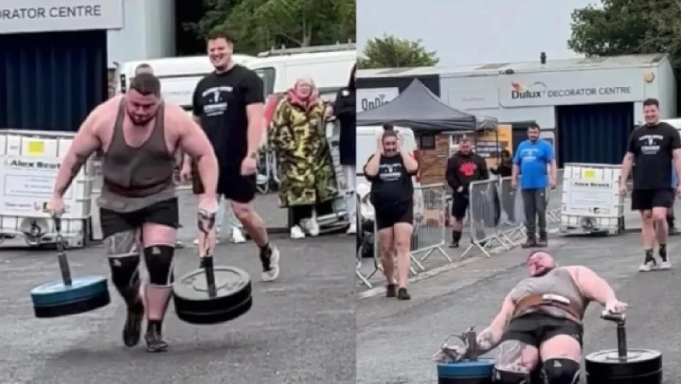 Αγώνας strongman: Φρικτός τραυματισμός αθλητή-Κόπηκαν οι τένοντές του (vid)