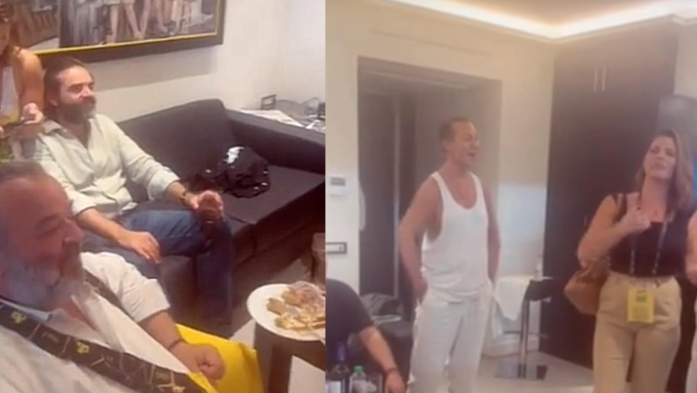 Ο  Ηλιόπουλος γιόρτασε με τον Κωστέτσο τη νίκη επί του Παναθηναϊκού