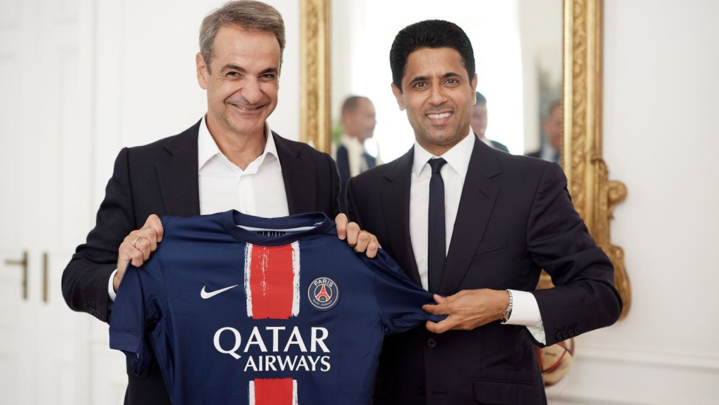 Ο Μητσοτάκης είδε τον ισχυρό άνδρα της Παρί Σεν Ζερμέν και τον πρόεδρο της UEFA