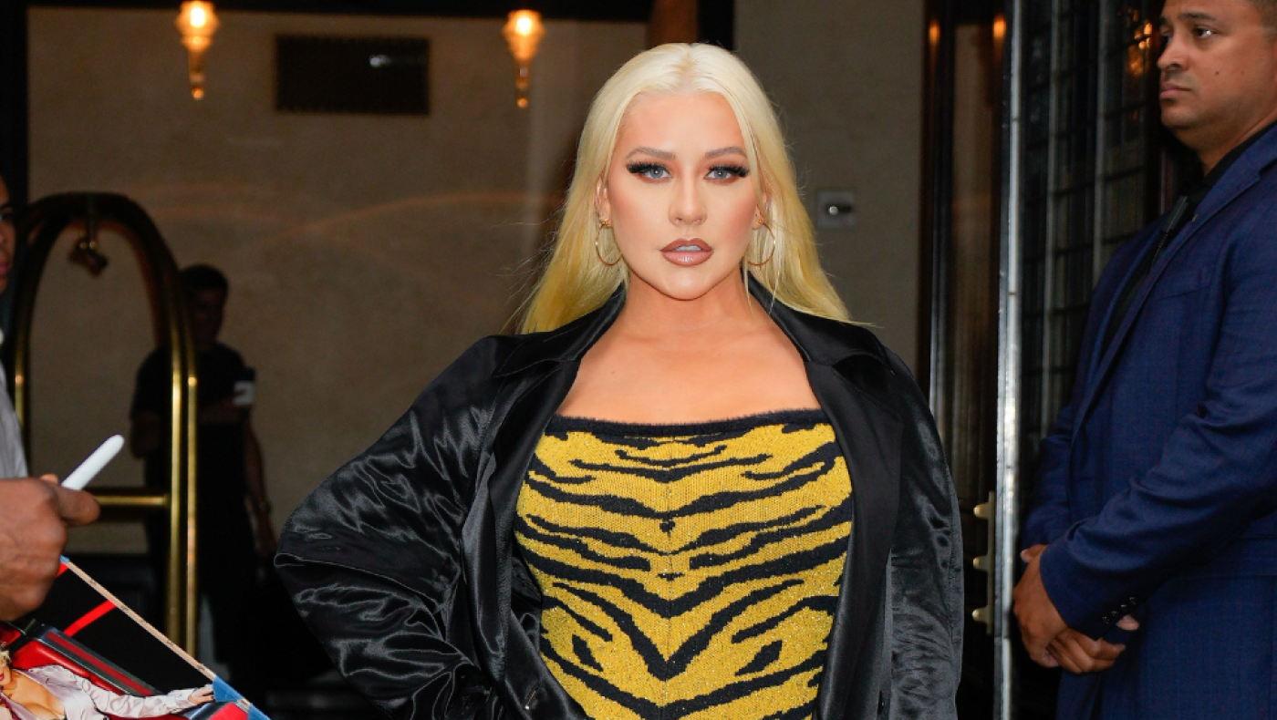 Η μίμηση που αποκάλυψε το στήθος της Κριστίνα Αγκιλέρα