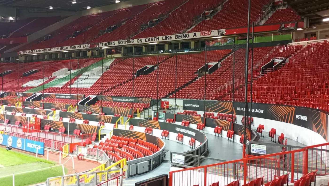 Η κερκίδα που θα φιλοξενήσει τους οπαδούς του ΠΑΟΚ στο «Ολντ Τράφορντ» (vid)