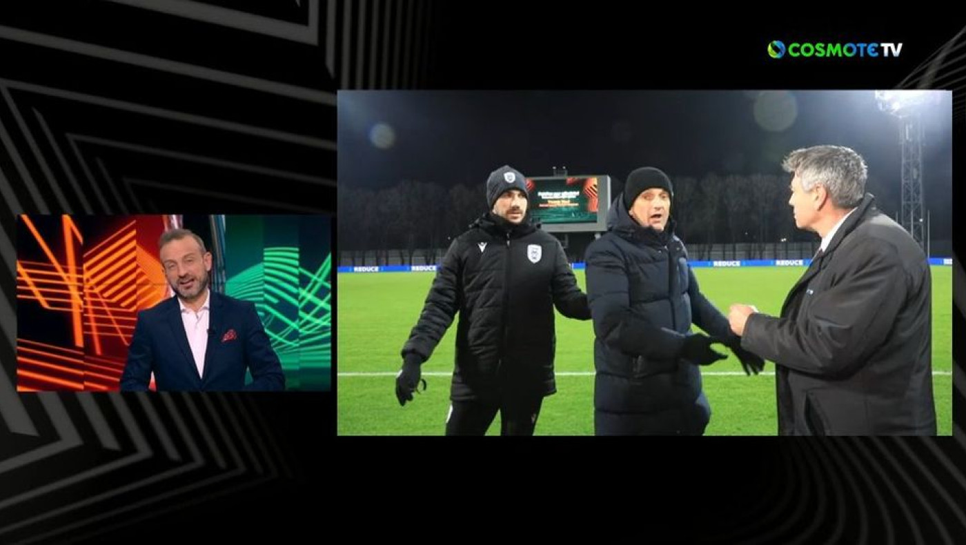 RFS-ΠΑΟΚ: Οι γκριμάτσες του Λουτσέσκου που δε γνώριζε ότι βρίσκεται στον αέρα!