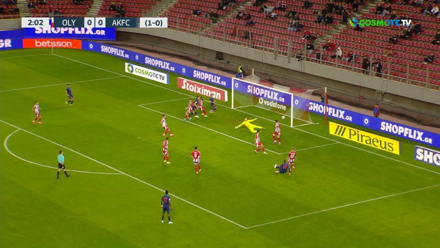Το 0-1 της Athens Kallithea με τον Μανθάτη κόντρα στον Ολυμπιακό και το ξέσπασμα Μεντιλίμπαρ
