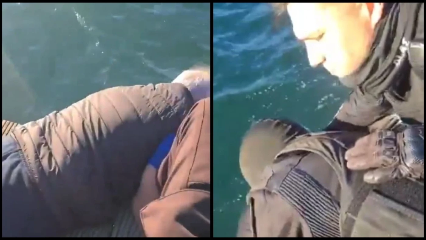 Θεσσαλονίκη: Καρέ-καρέ η διάσωση άνδρα που έπεσε στον Θερμαϊκό από αστυνομικούς