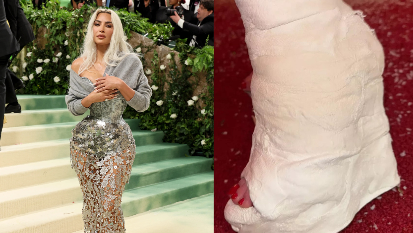 Kim Kardashian: Έσπασε το πόδι της και κυκλοφορεί με γύψο σε σχήμα μπότας με τακούνι