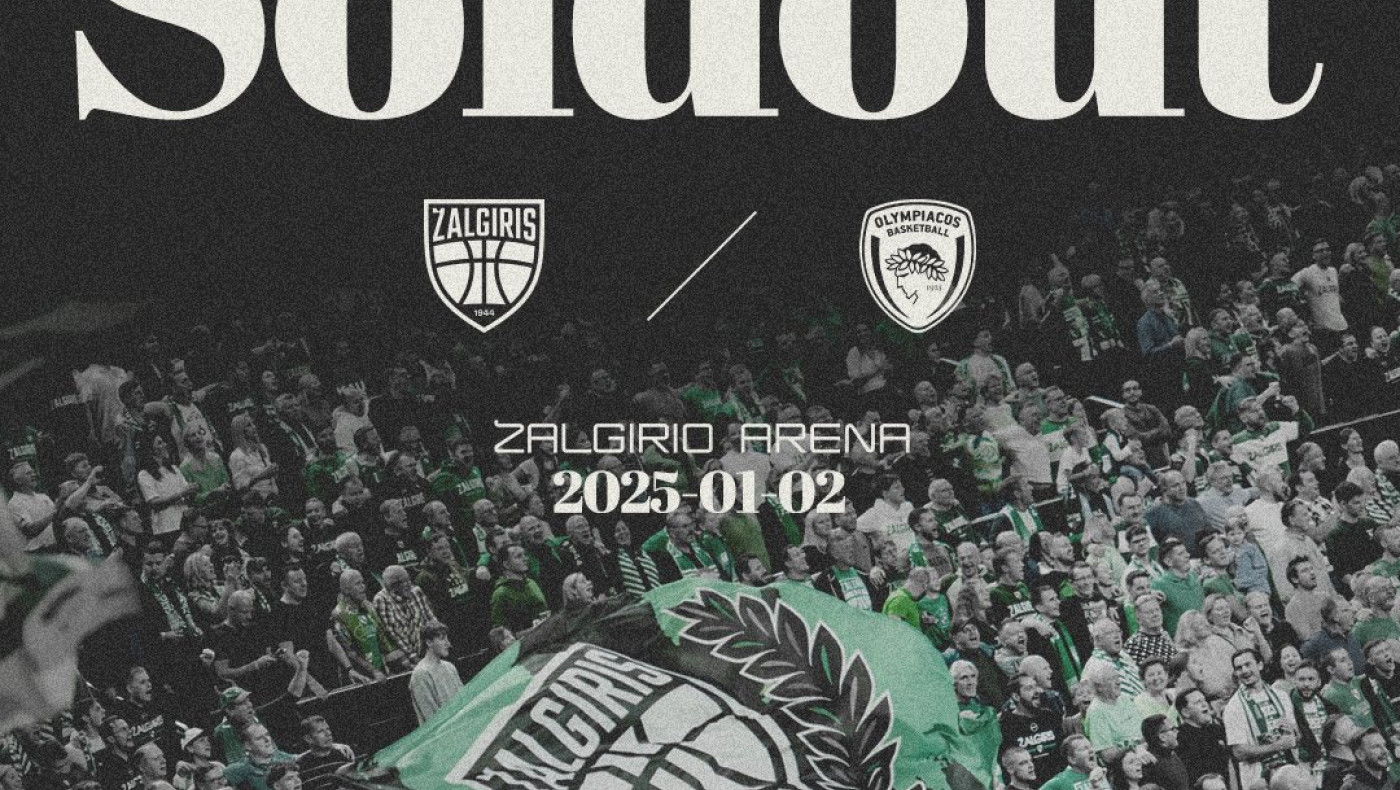 Ευρωλίγκα: Ανακοίνωσε Sold Out η Ζαλγκίρις με Ολυμπιακό