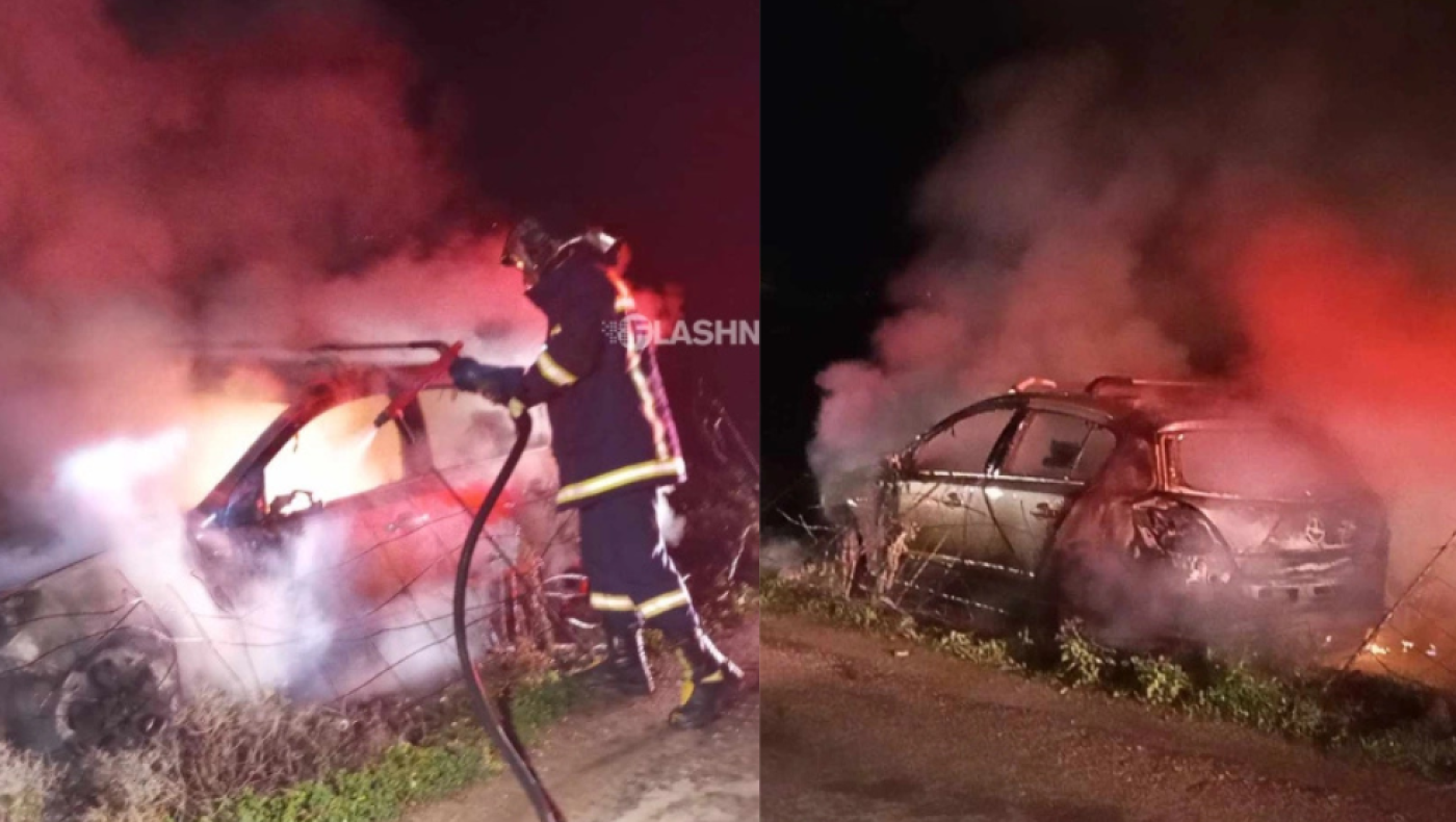 Χανιά: Αυτοκίνητο ξέφυγε της πορείας του και τυλίχτηκε στις «φλόγες» - Πως σώθηκε ο οδηγός