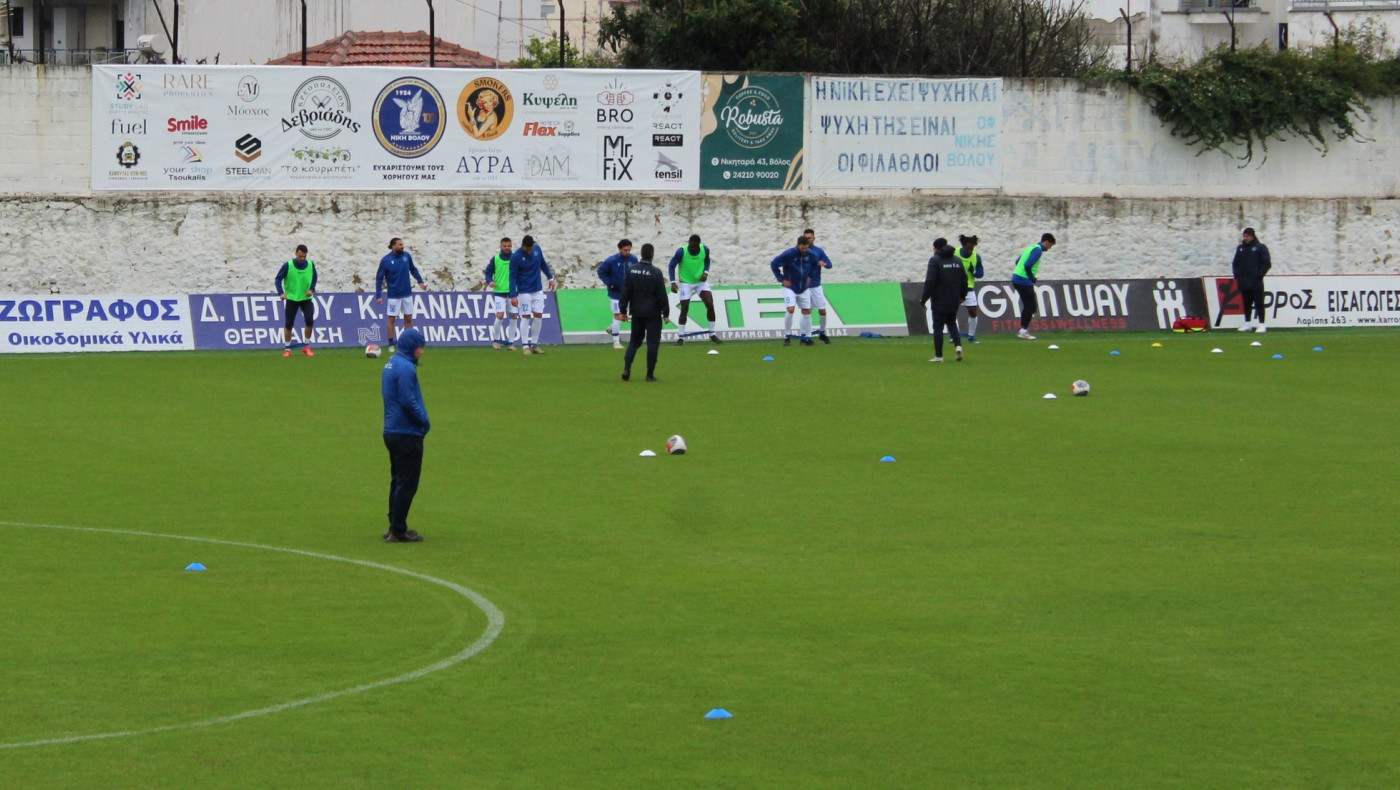 Οι ενδεκάδες του αγώνα Νίκη Βόλου- Εθνικός Ν. Κεραμιδίου