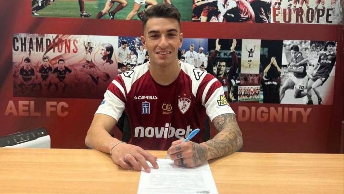 ΑΕΛ: Στα «βυσσινί» ο Οδυσσέας Λυμπεράκης