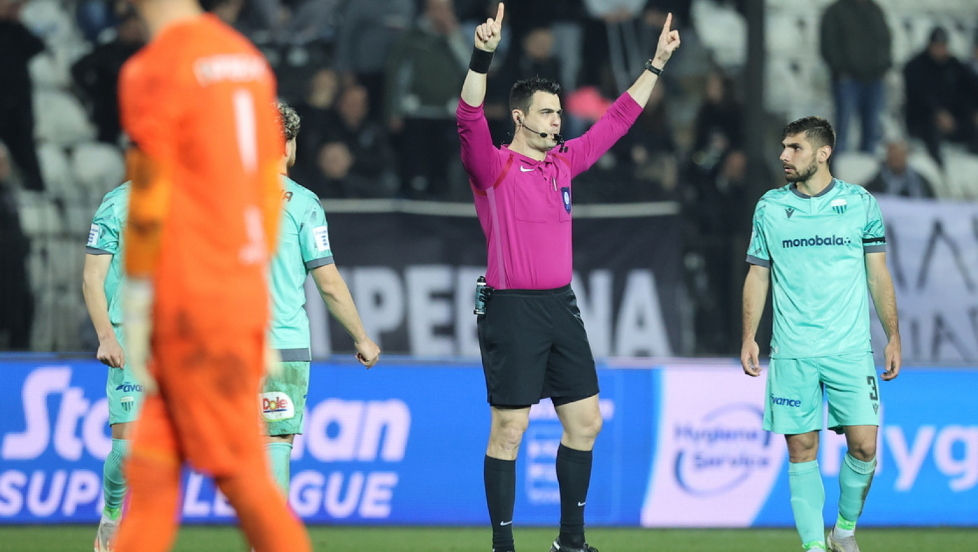 ΠΑΟΚ-Λεβαδειακός: Ακυρώθηκε το γκολ του Κεντζιόρα μετά από έλεγχο του VAR