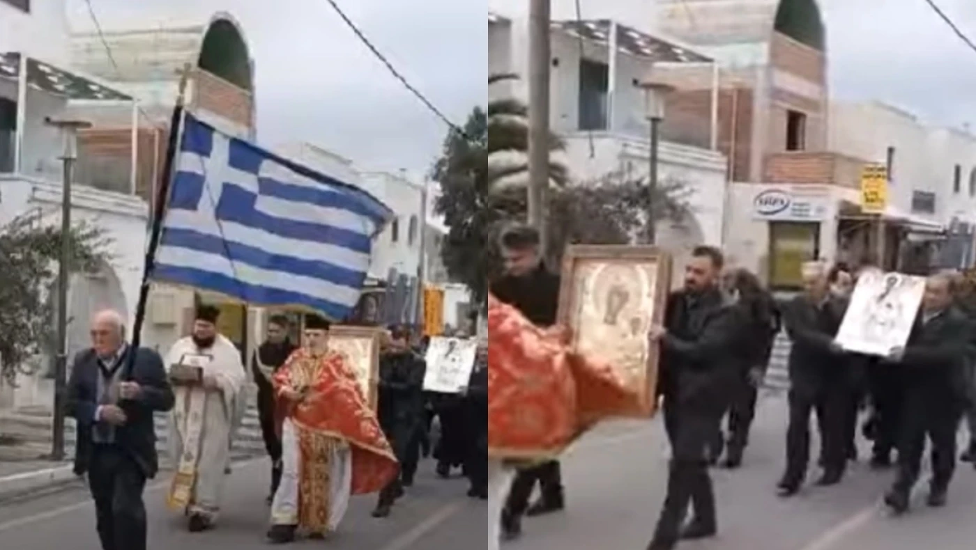 Σαντορίνη-Λιτανείες για τους σεισμούς: Στους δρόμους με εικόνες και λείψανα αγίων!