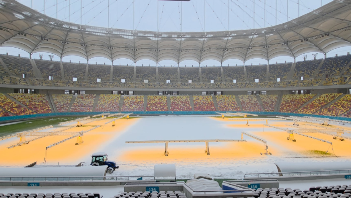 Η κατάσταση μέσα και έξω από τη Nationala Arena πριν το Στεάουα - ΠΑΟΚ (vids)