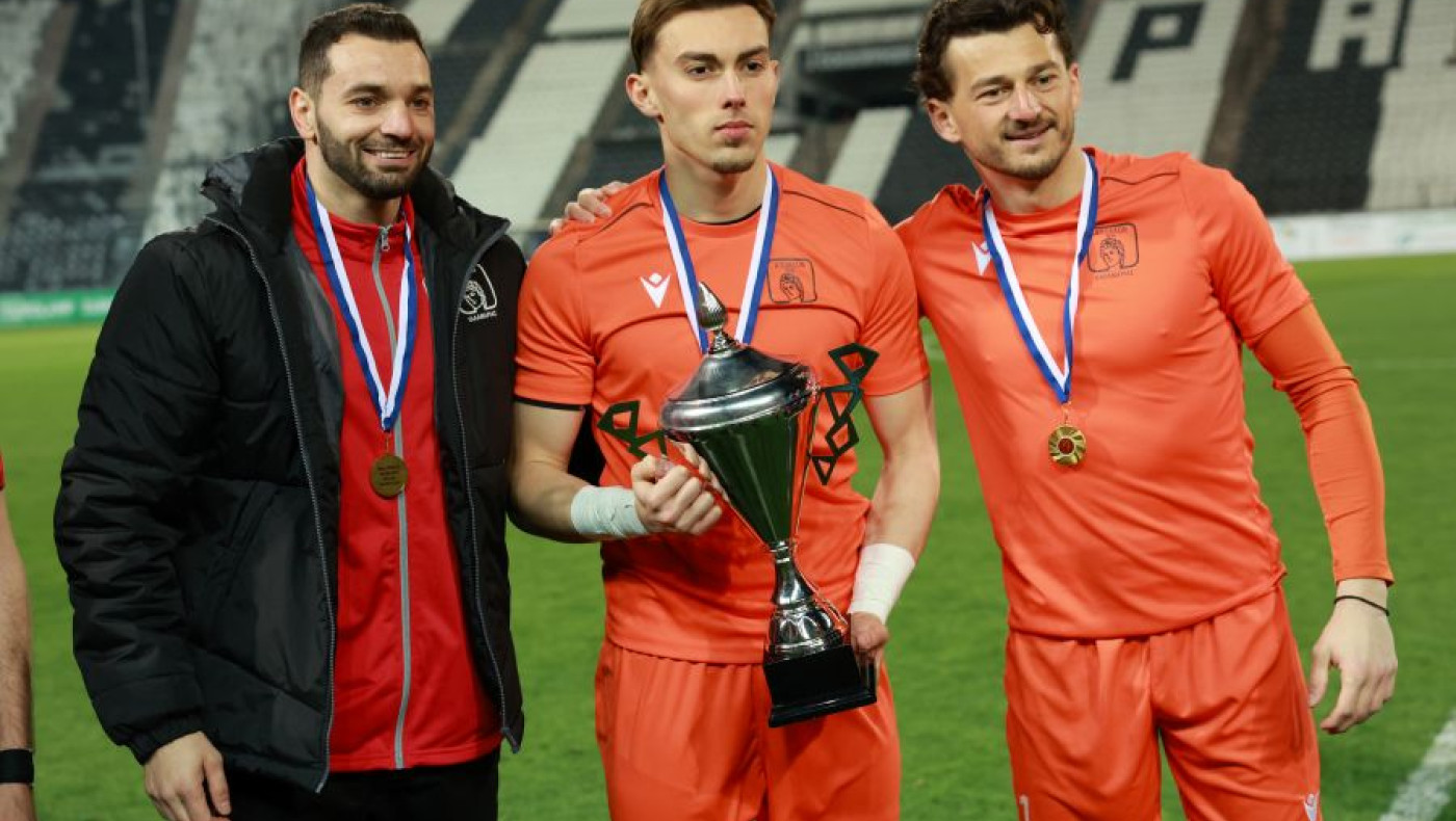 Πολλαετίδης: «Ημασταν αποφασισμένοι, αφιερώνω το κύπελλο στον κόσμο και στη διοίκηση»