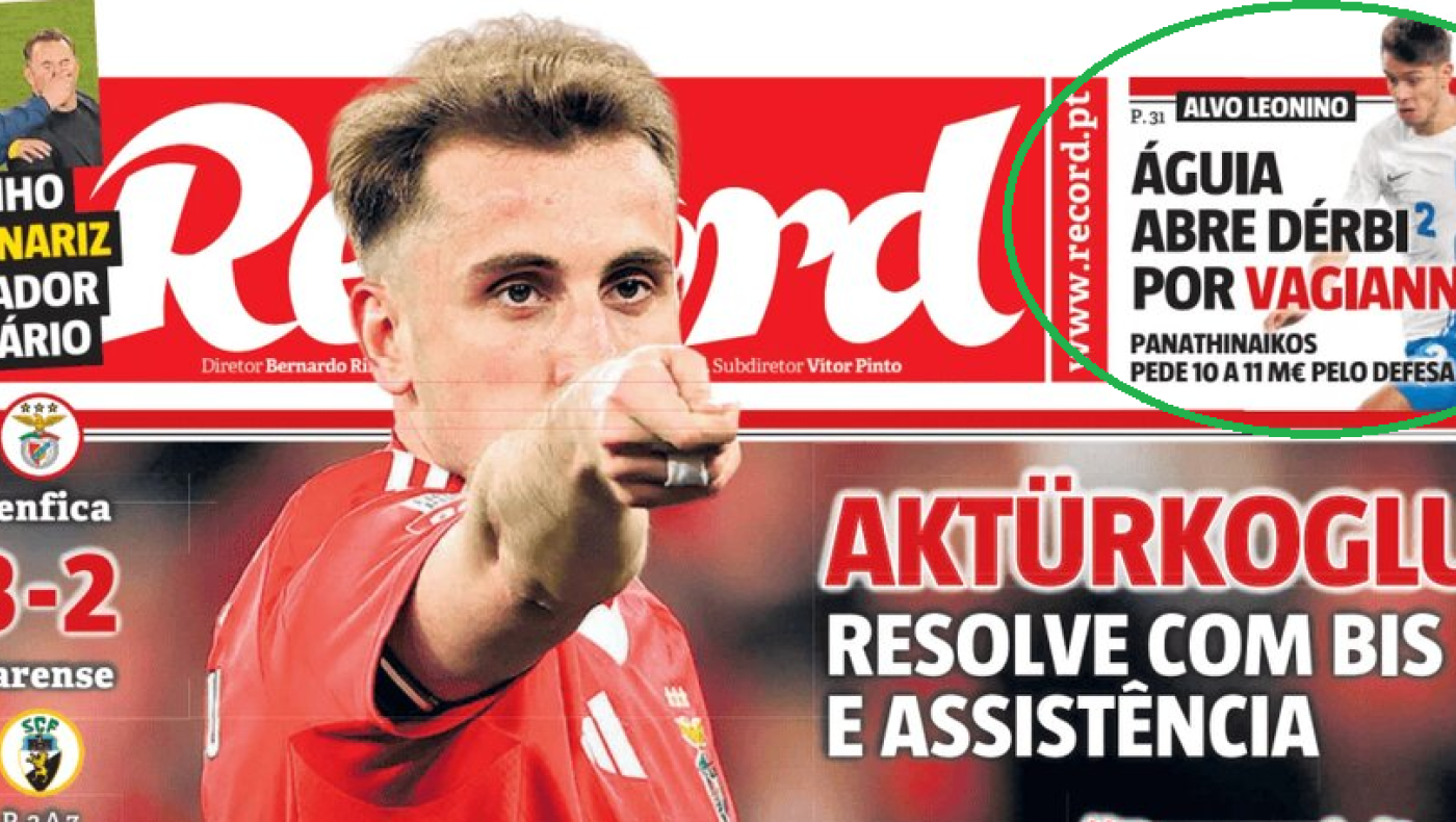 Παναθηναϊκός: «Σφάζονται» Μπενφίκα-Σπόρτινγκ για τον Βαγιαννίδη!