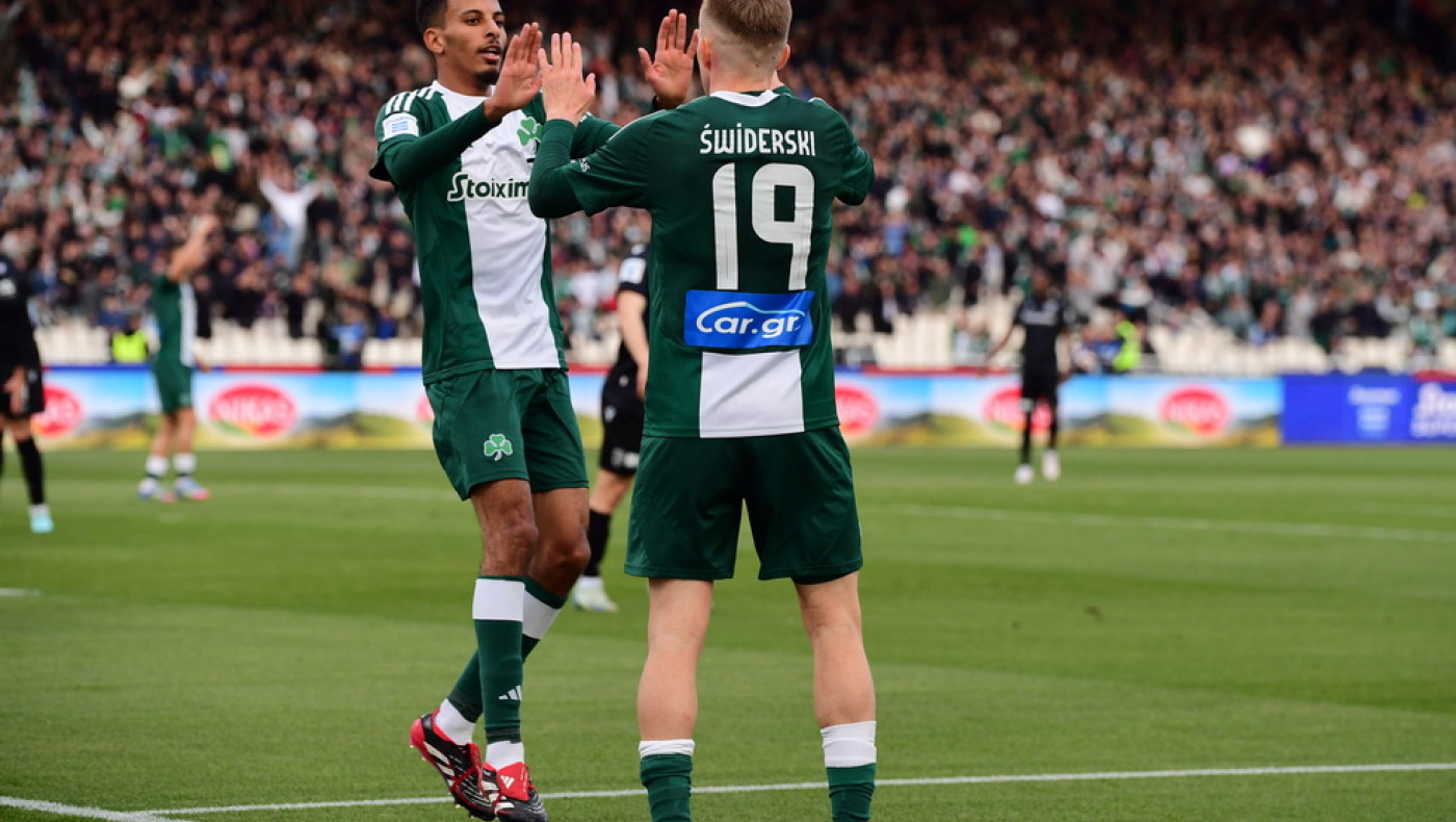 Ο Ουναΐ ανοίγει το σκορ για τον Παναθηναϊκό μετά από ολέθριο λάθος του Βιετέσκα