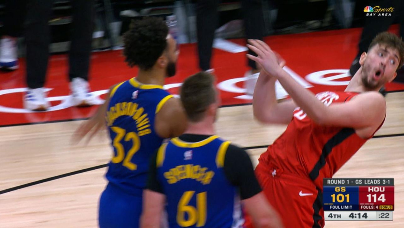 NBA: Ξύλο με… κουτουλιά Σπένσερ σε Σενγκούν στο Ρόκετς-Γουόριορς!