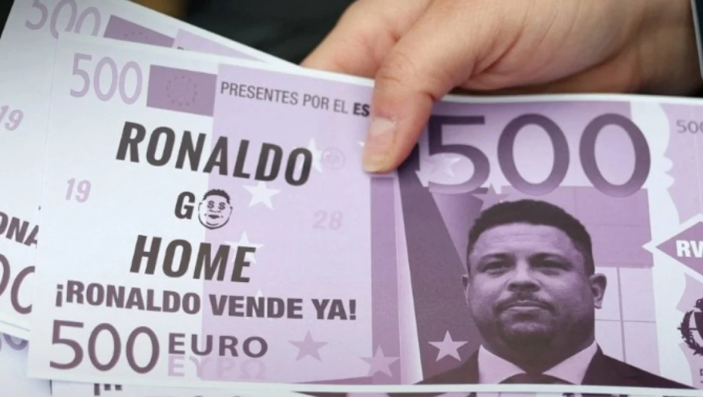 Οργή για Ρονάλντο στη Βαγιαδολίδ: Τύπωσαν χαρτονομίσματα και τον καλούν να φύγει (vid)