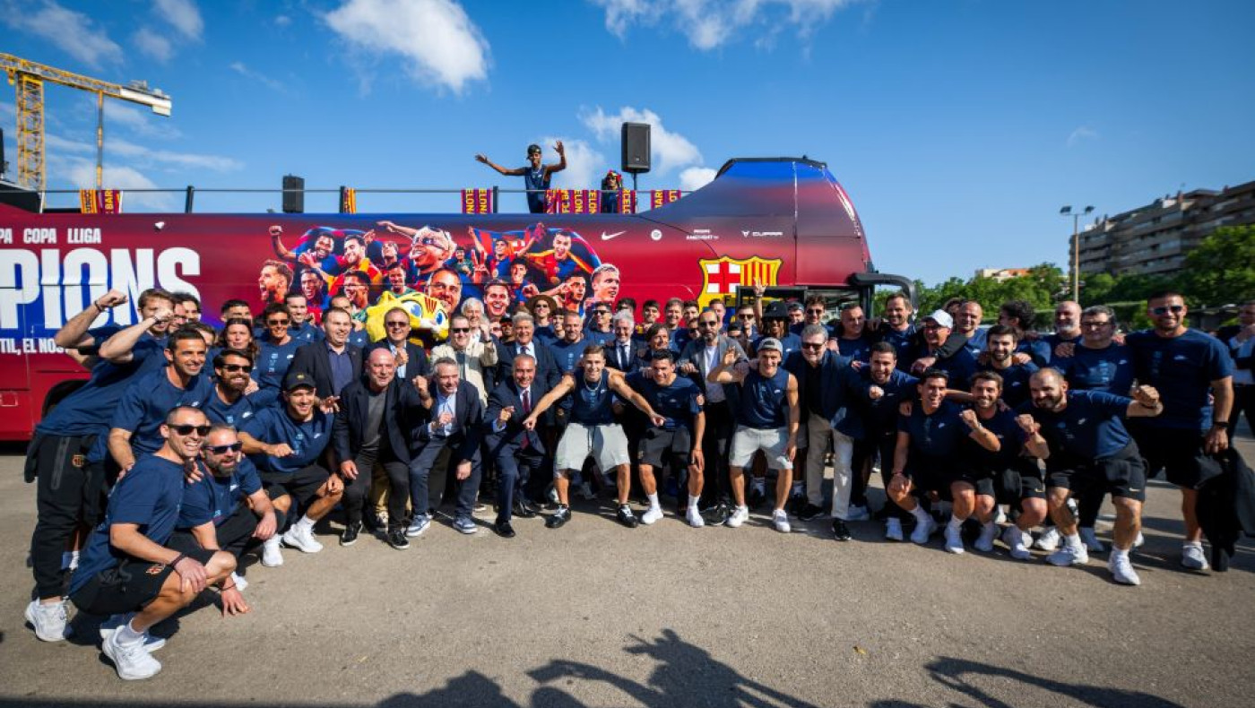 Ξέφρενοι πανηγυρισμοί για την πρωταθλήτρια Μπαρτσελόνα