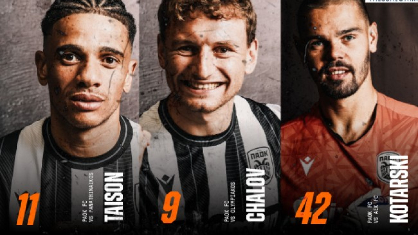 ΠΑΟΚ-Play of the Month Απριλίου/Μαΐου: Τάισον, Τσάλοφ ή Κοτάρσκι;