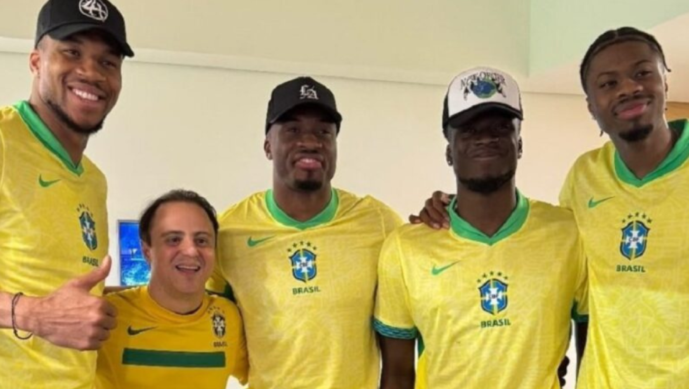Τα αδέρφια Αντετοκούνμπο είδαν από κοντά την Βραζιλία του Αντσελότι