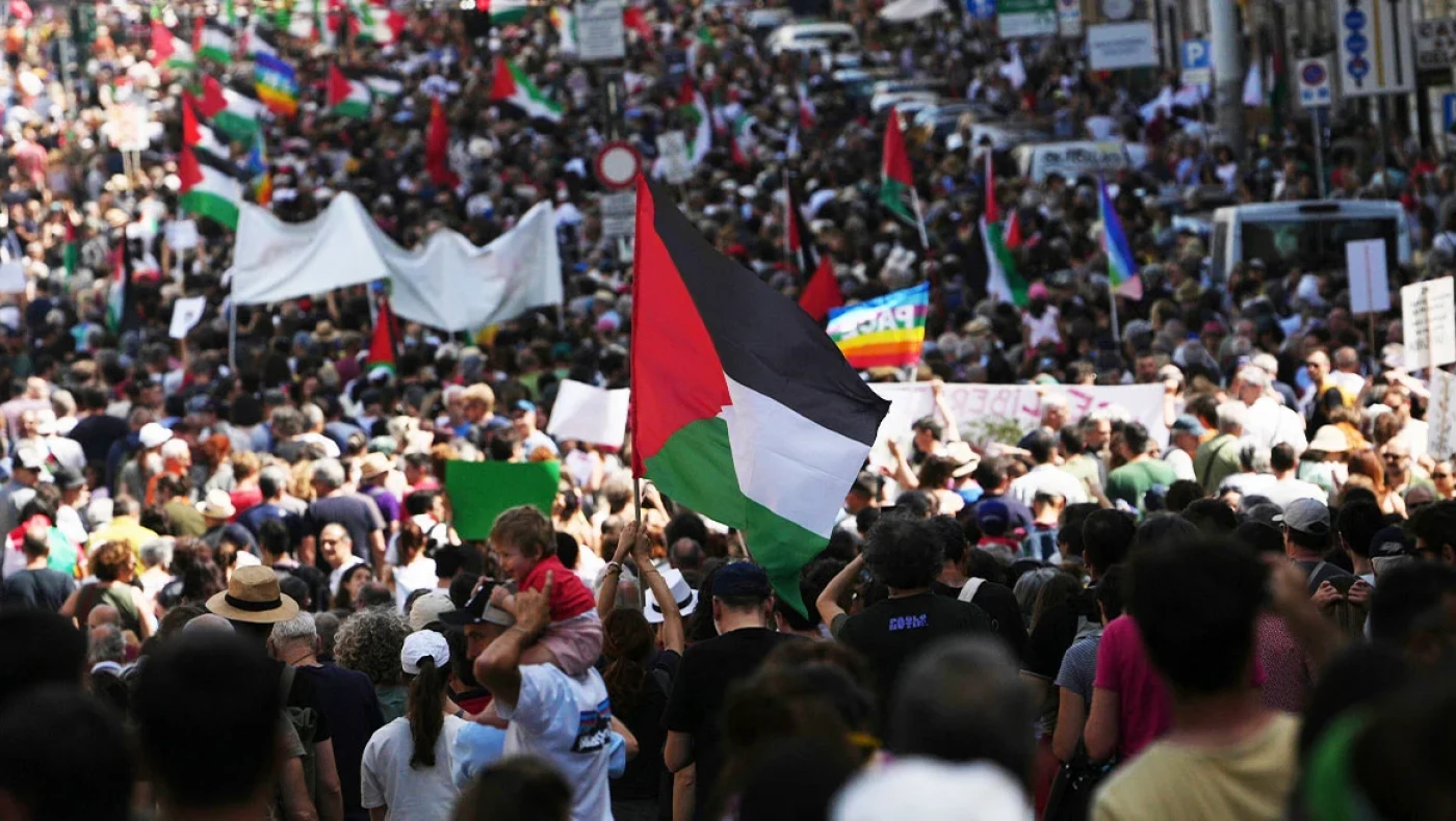 Πάνω από 300.000 πολίτες σε συγκέντρωση υπέρ των Παλαιστινίων στη Ρώμη