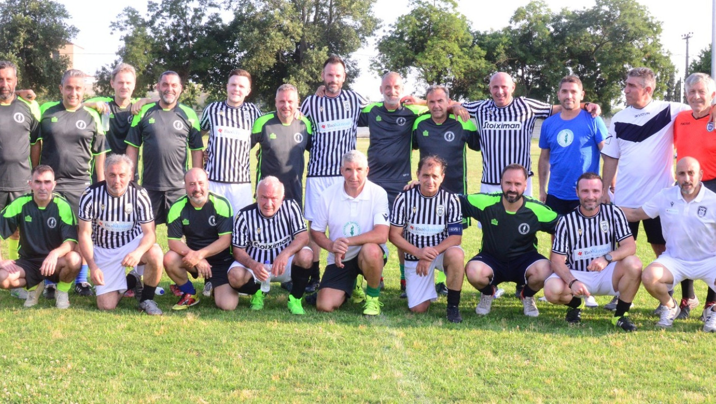 Επαιξαν στη μνήμη του Ιωάννη Κεχαγιά στη Σίνδο, παλαίμαχοι του ΠΑΟΚ και της Ομόνοιας