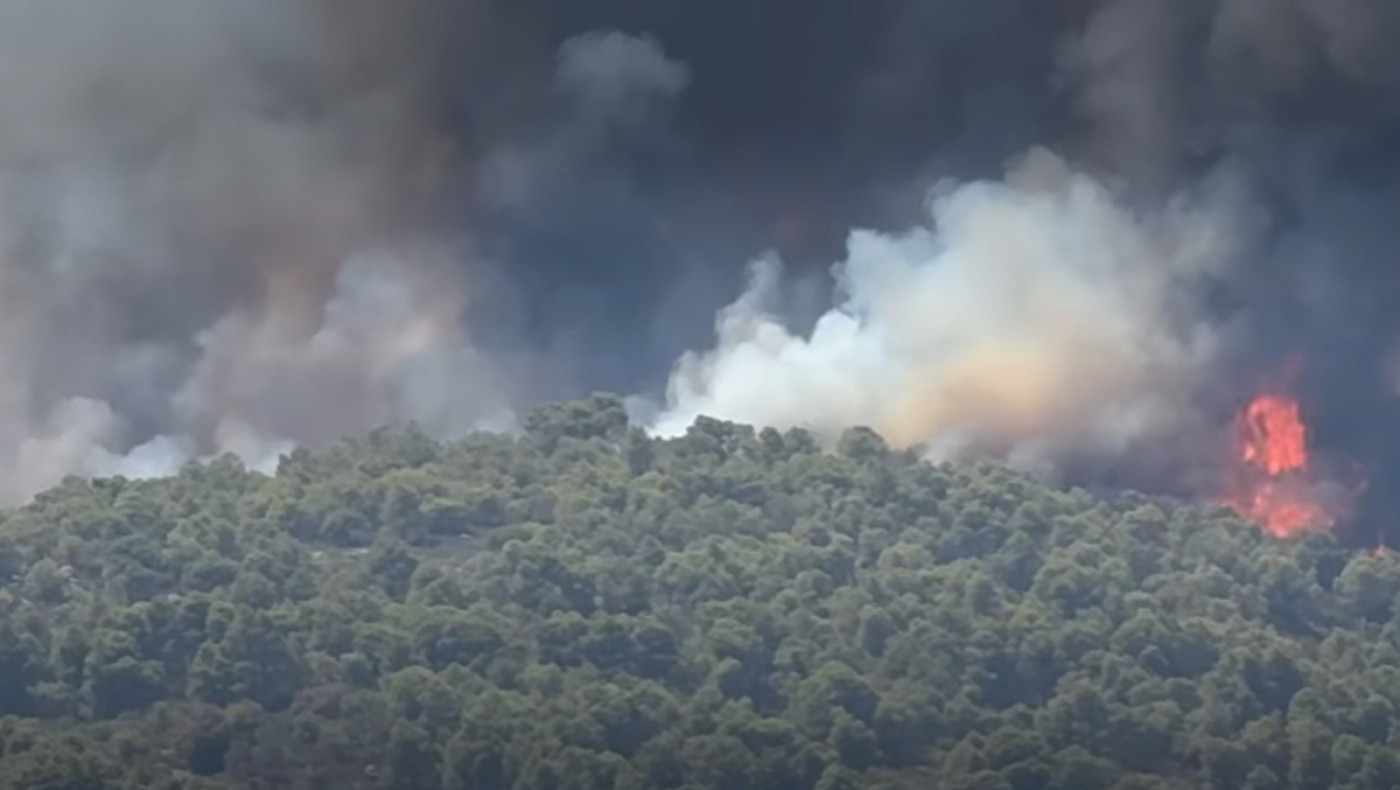 Μεγάλη φωτιά στη Ραφήνα: Κάηκαν σπίτια, μαζικές εκκενώσεις (vid)