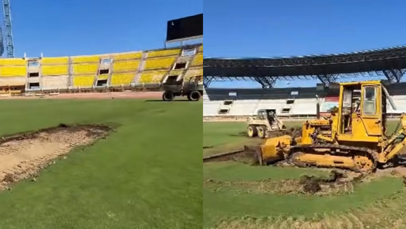 ΟΦΗ: Εικόνες από τις πρώτες εργασίες στο Παγκρήτιο Στάδιο