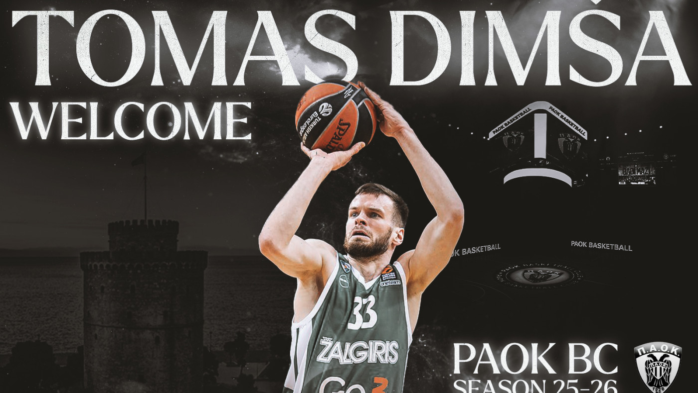 ΠΑΟΚ: Ανακοίνωσε τον Λιθουανό Τόμας Ντίμσα