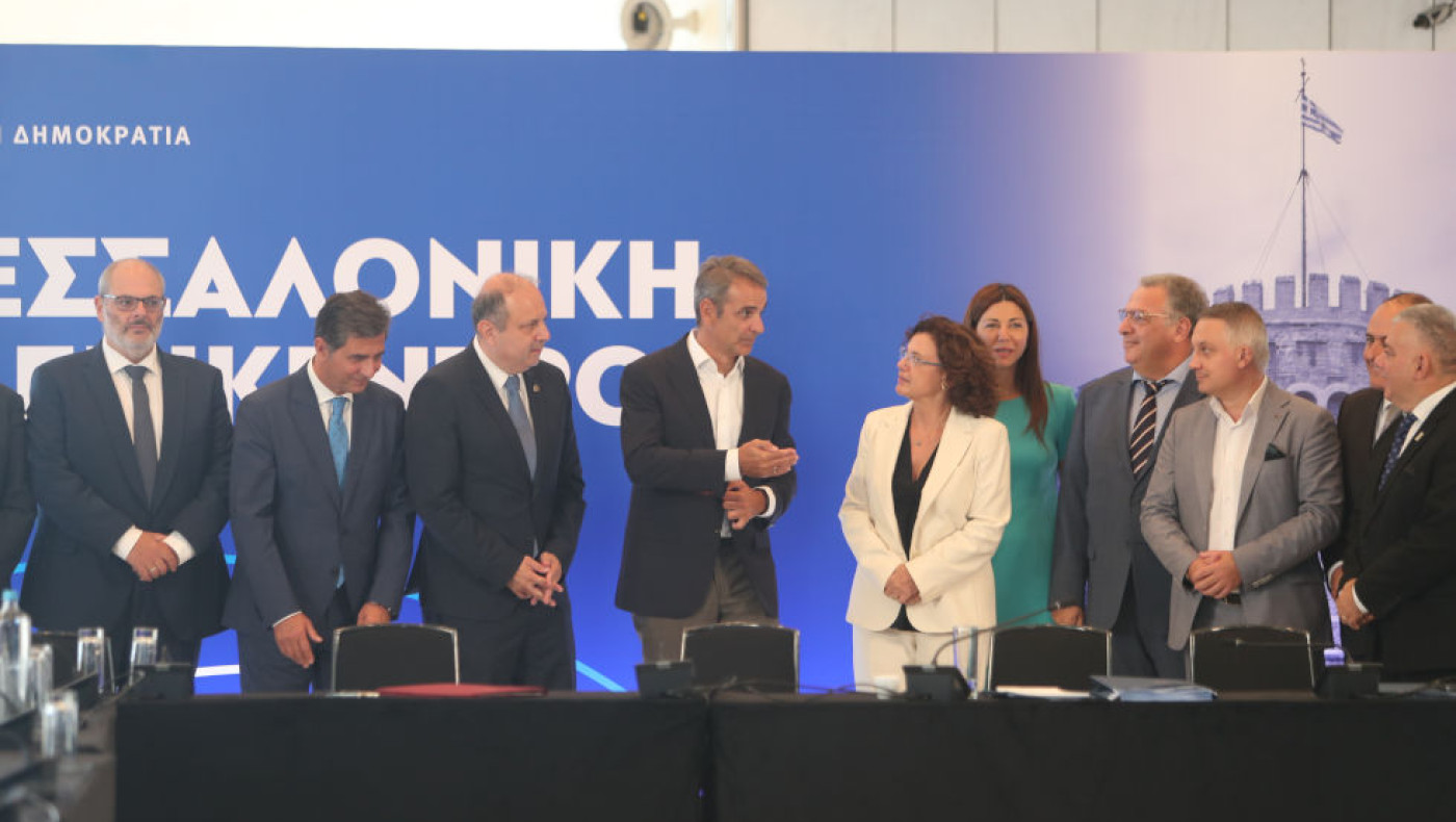 Ο Κυριάκος Μητσοτάκης στη Θεσσαλονίκη: Η σύσκεψη στο Μέγαρο Μουσικής