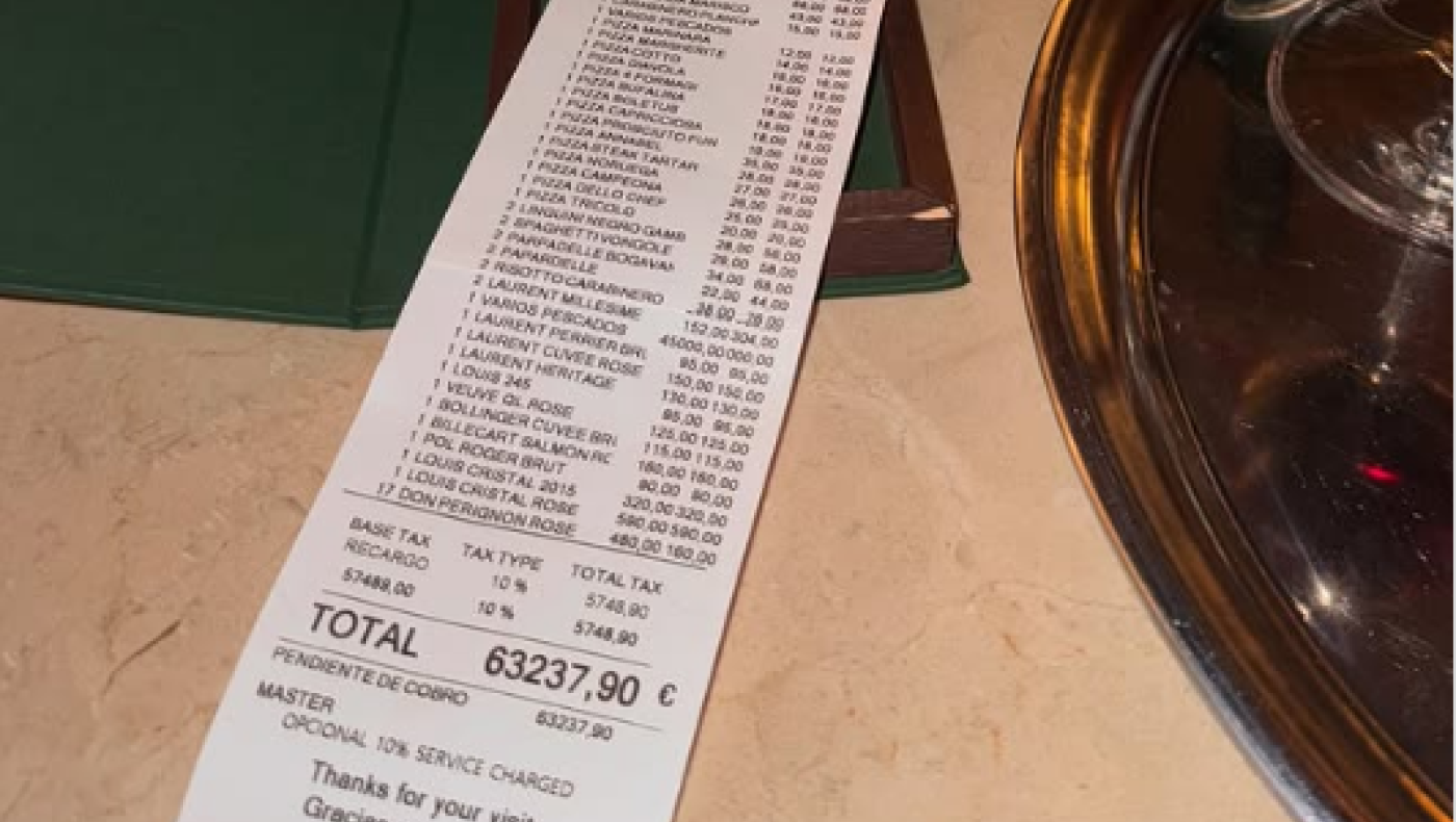 Αμερικάνος αθλητής πλήρωσε 63.000 ευρώ σε εστιατόριο στη Μαγιόρκα