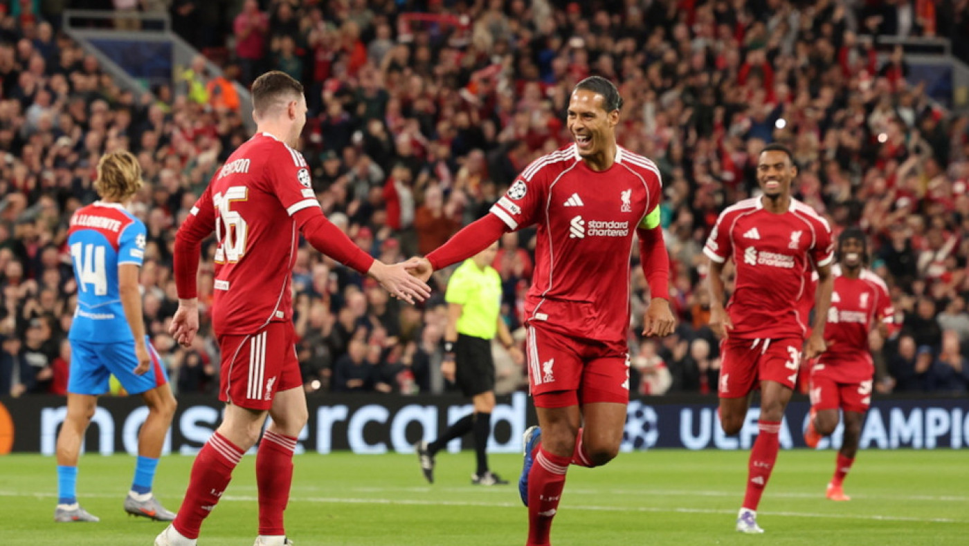 Champions League: Ο Φαν Ντάικ μίλησε στο τέλος και η Λίβερπουλ πήρε τη ματσάρα του Άνφιλντ-Με το δεξί ξεκίνησαν Μπάγερν, Παρί και Ίντερ