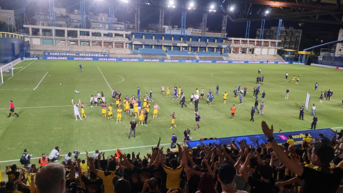 Άρης: Πανηγύρισαν μαζί παίκτες και κόσμος το διπλό επί της Κηφισιάς