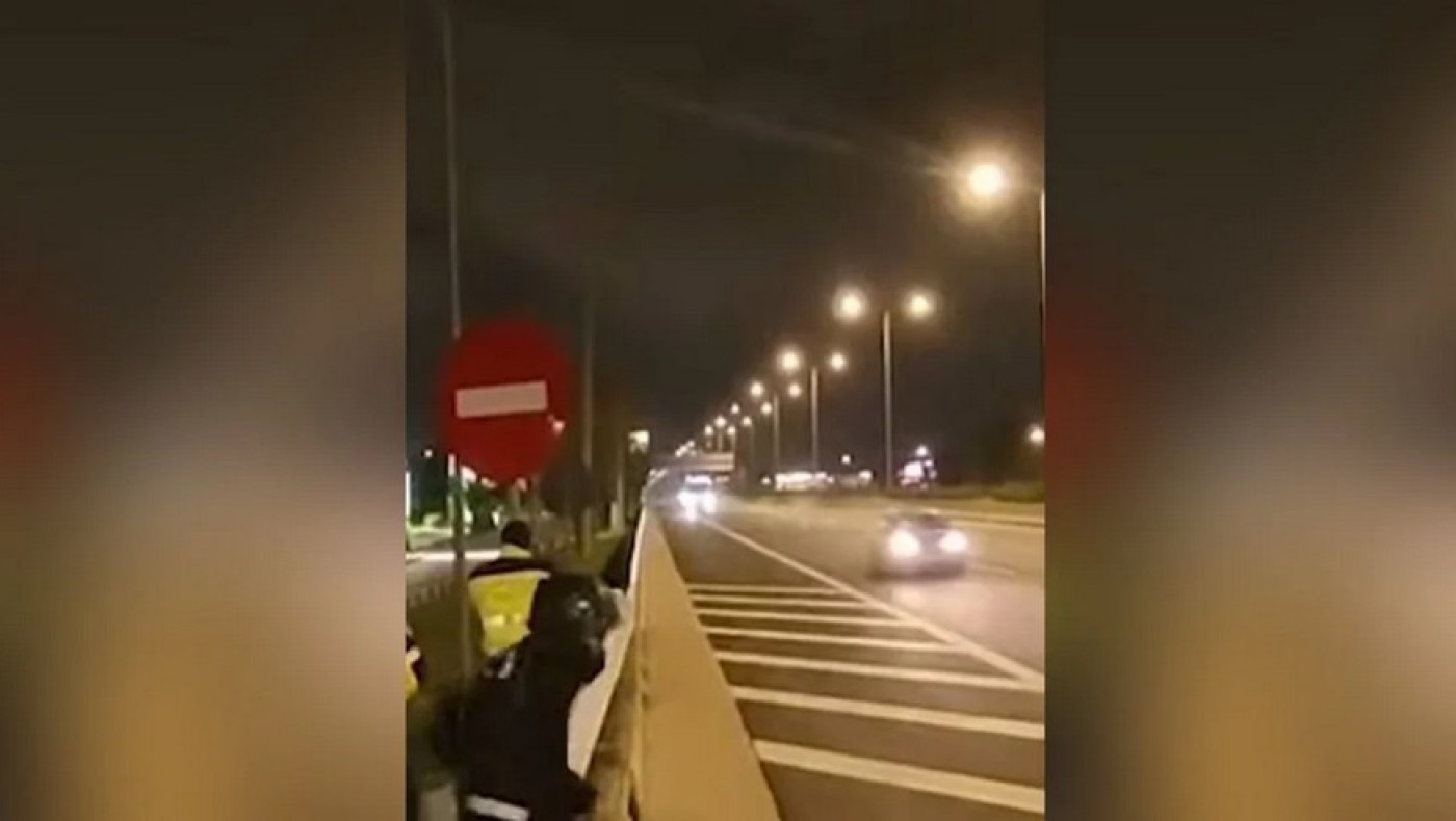 Μεθυσμένος οδηγός έτρεχε με 230 χλμ στην Εθνική οδό: Η στιγμή που εντοπίζεται από την Τροχαία