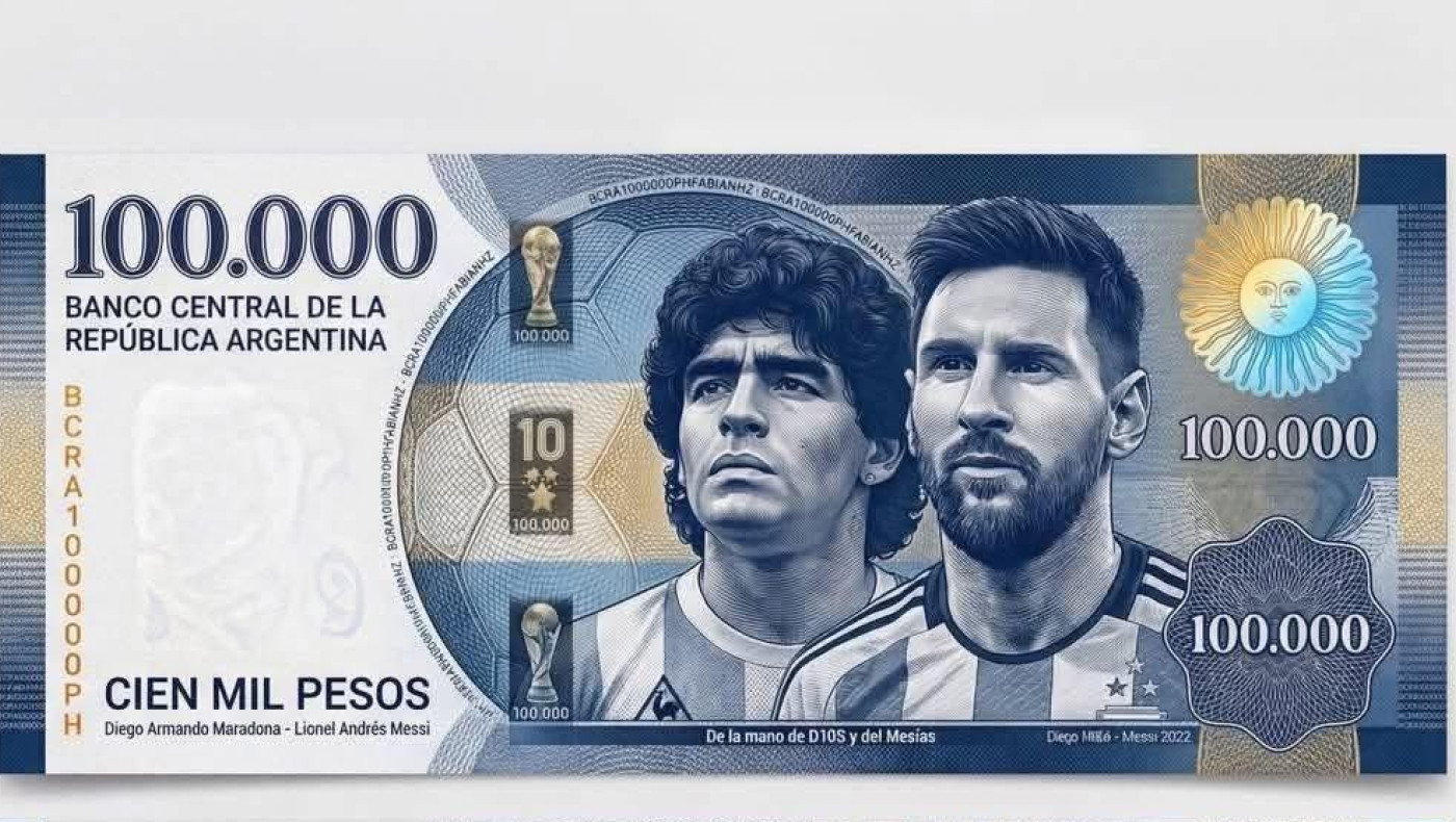 Αργεντινή: Χαρτονόμισμα Μαραντόνα-Μέσι κυκλοφορεί η Κεντρική Τράπεζα ενόψει Μουντιάλ!
