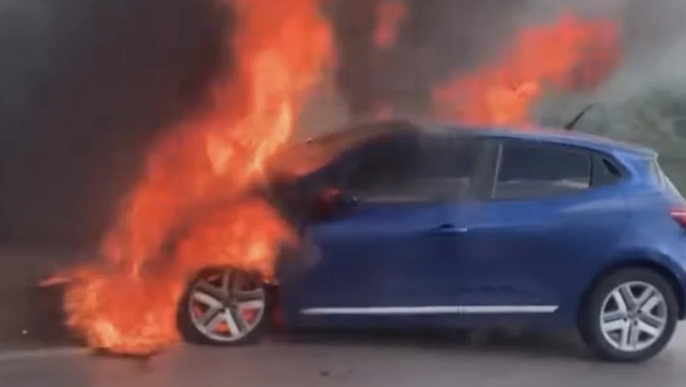 Σαμσουνσπόρ: Τυλίχθηκε στις φλόγες το αυτοκίνητό του Άντονι Μουσάμπα