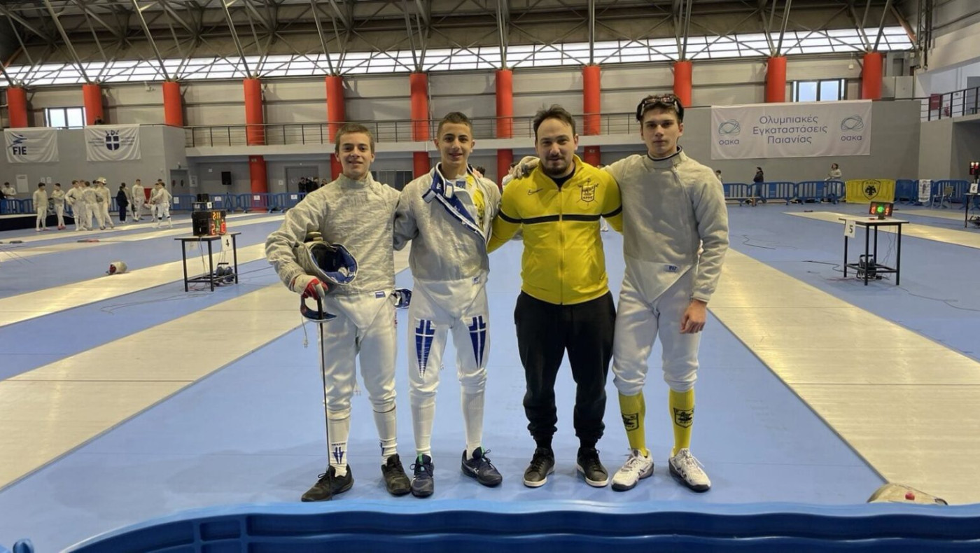 Χάλκινος στο Πανελλήνιο Κύπελλο Σπάθης Εφήβων U17 ο Αριστοτέλης Γρόλλιος