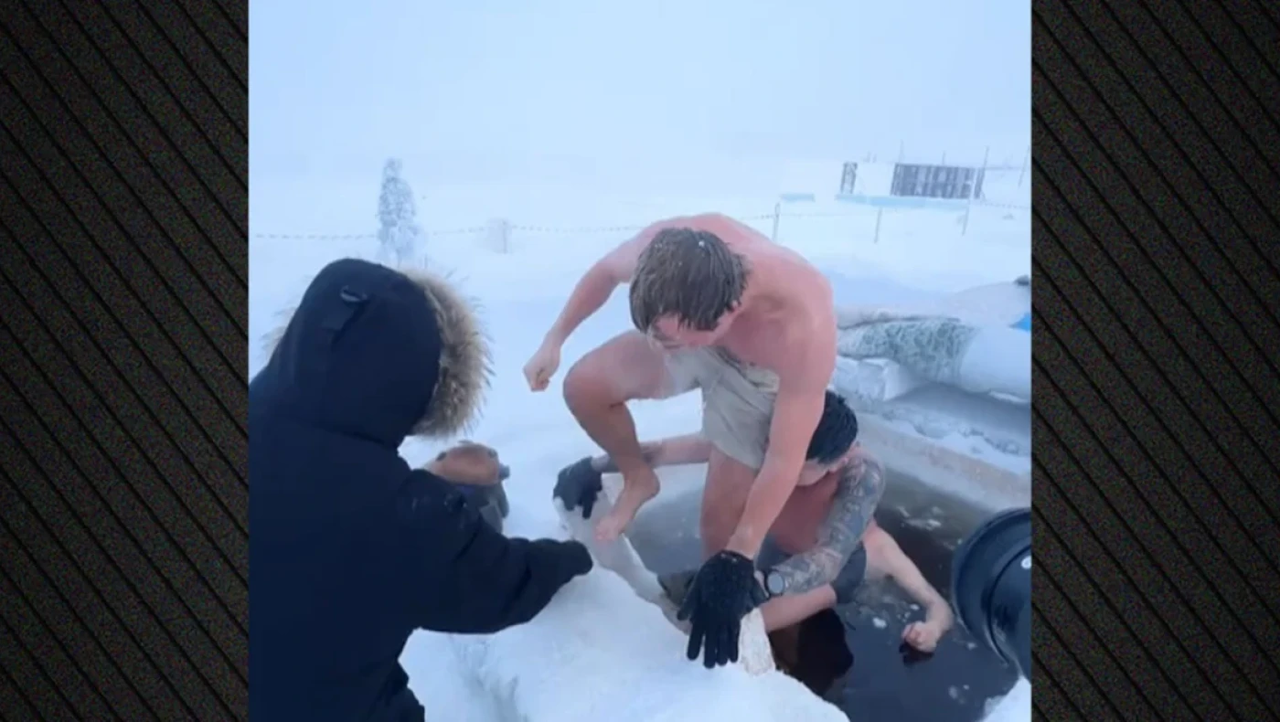 Σούπερ... YouTuber βούτηξε σε νερό με -52 βαθμούς Κελσίου!